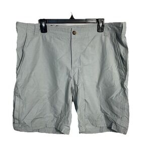 Columbia Men's Pockets Cargo Shorts Gray Nylon Hiking Ripstop Size 40 x 10" *see
